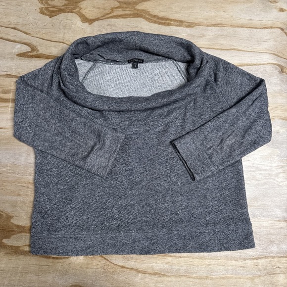 Express Tops - Express Terry Open Neck Off Shoulder Cropped Top Size Xs
